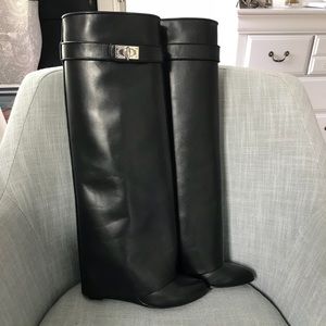 Authentic, worn once Givenchy Shark Lock boots